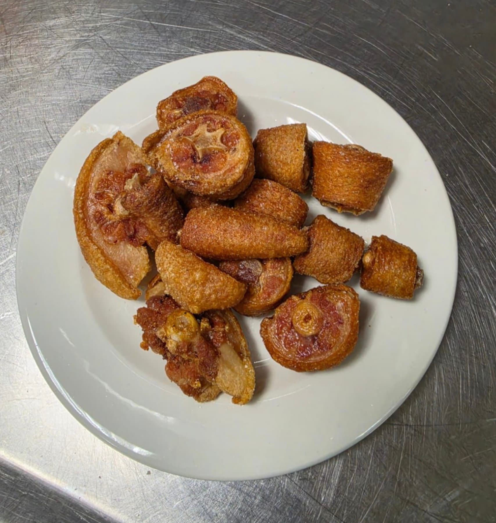 Ración de rabo servida en La Escalinata